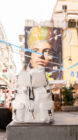 Zaino Leggenda Leather White