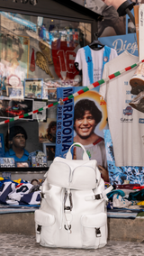 Zaino Leggenda Leather White