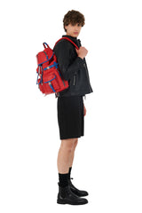 Zaino Leggenda Leather Red/Blue