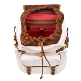 Backpack Maverick White Canvas