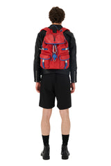 Zaino Leggenda Leather Red/Blue