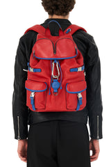 Zaino Leggenda Leather Red/Blue