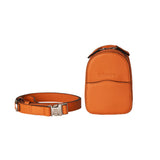 Combo Leggenda Leather Orange and Mini Bag
