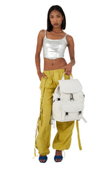 Backpack Maverick Leather White