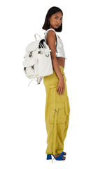 Backpack Maverick Leather White