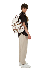 Backpack Maverick White Canvas