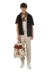 Zaino Leggenda Canvas Light Beige