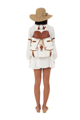 Zaino Leggenda Canvas White