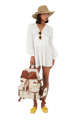 Zaino Leggenda Canvas Light Beige