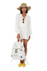 Zaino Leggenda Leather White