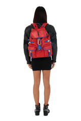 Zaino Leggenda Leather Red/Blue