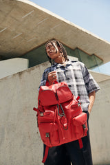 Zaino Leggenda Leather Red F40