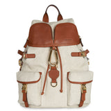 Zaino Leggenda Canvas Light Beige