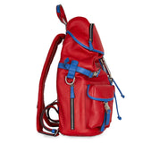 Zaino Leggenda Leather Red/Blue