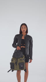 Zaino Leggenda Black/Military Green