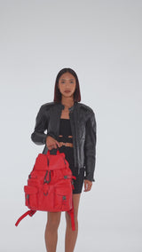 Zaino Leggenda Leather Red F40