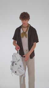 Zaino Leggenda Leather White