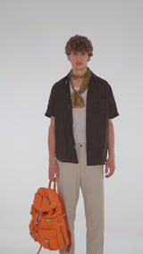 Zaino Leggenda Leather Orange