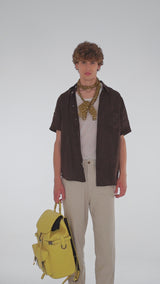 Zaino Maverick Leather Yellow