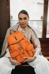 Zaino Leggenda Leather Orange