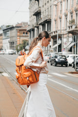Zaino Leggenda Leather Orange