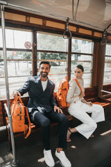 Zaino Leggenda Leather Orange