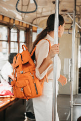 Zaino Leggenda Leather Orange