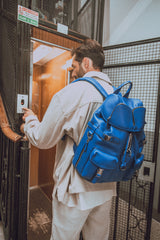 Zaino Leggenda Leather Blue
