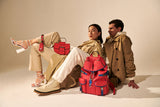 Zaino Leggenda Leather Red/Blue