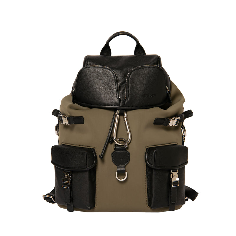 Black Re-nylon Medium Backpack With Pouch | PRADA