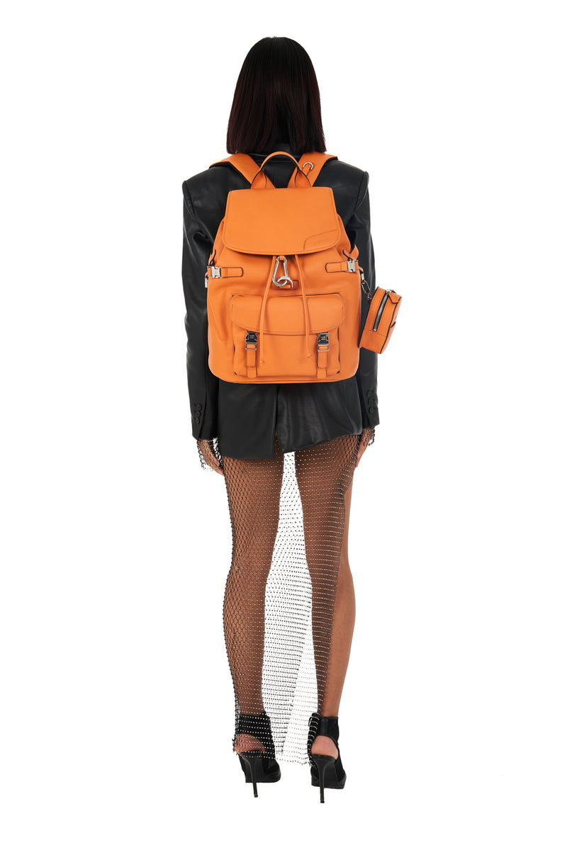 Backpack Maverick Leather Orange