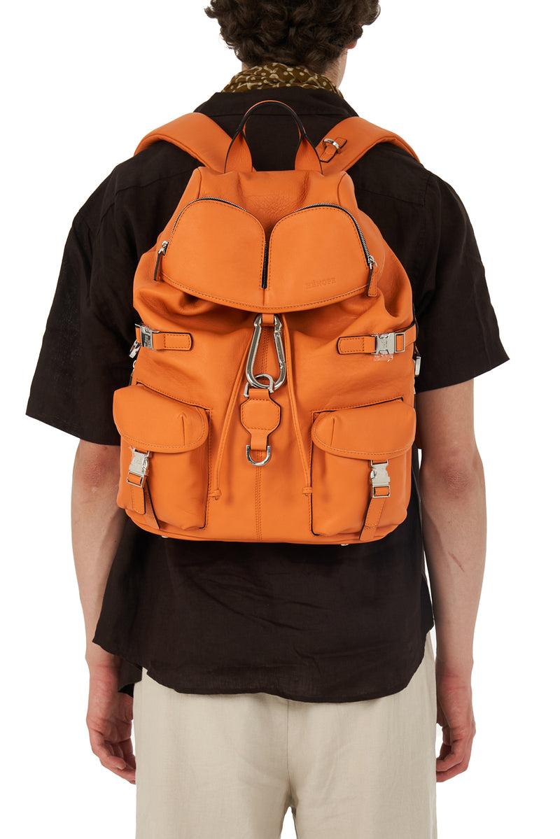 Combo Leggenda Leather Orange and Mini Bag