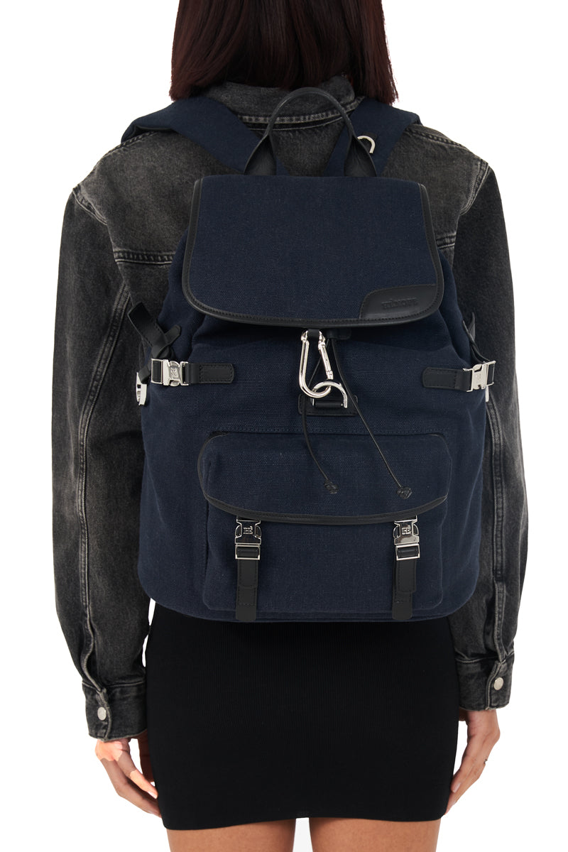 Backpack Maverick Dark Blue Canvas