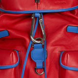 Zaino Leggenda Leather Red/Blue