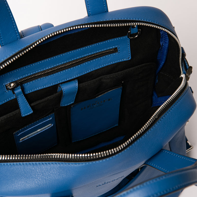 bulldozer leather backpack Backpack/Bag Bulldozer Medium Blue – Hènope.com